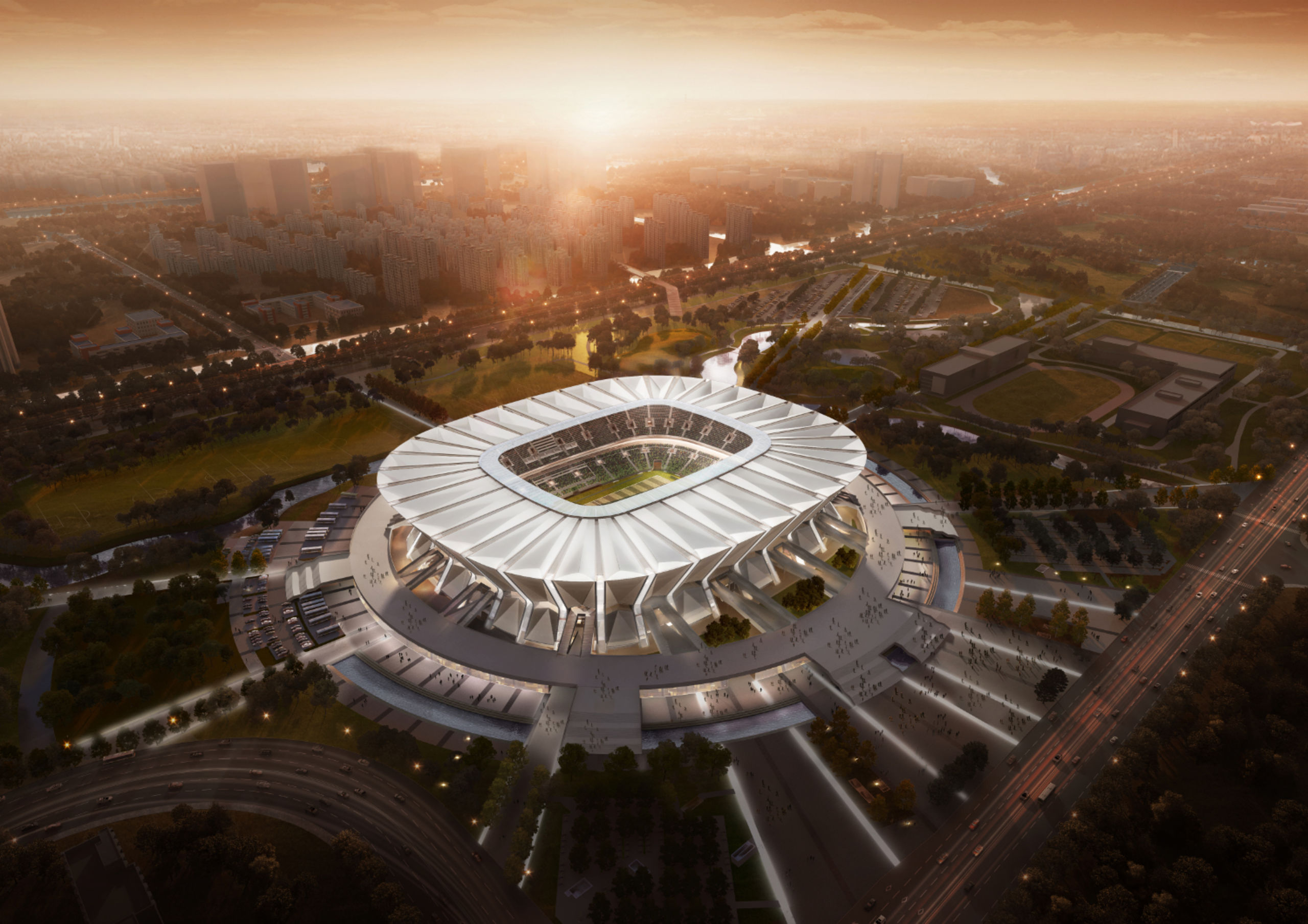 New football stadium planned in Kunshan - Press - gmp Architekten